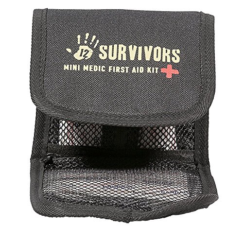 12 Survivors Mini Medic 60 Pc First Aid Kit (Certified Refurbished)
