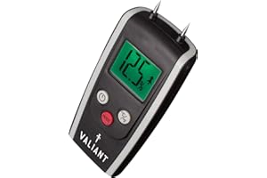 VALIANT FUN Valiant FIR421 Digital Moisture Meter for Firewood Timber and Brickwork, Black