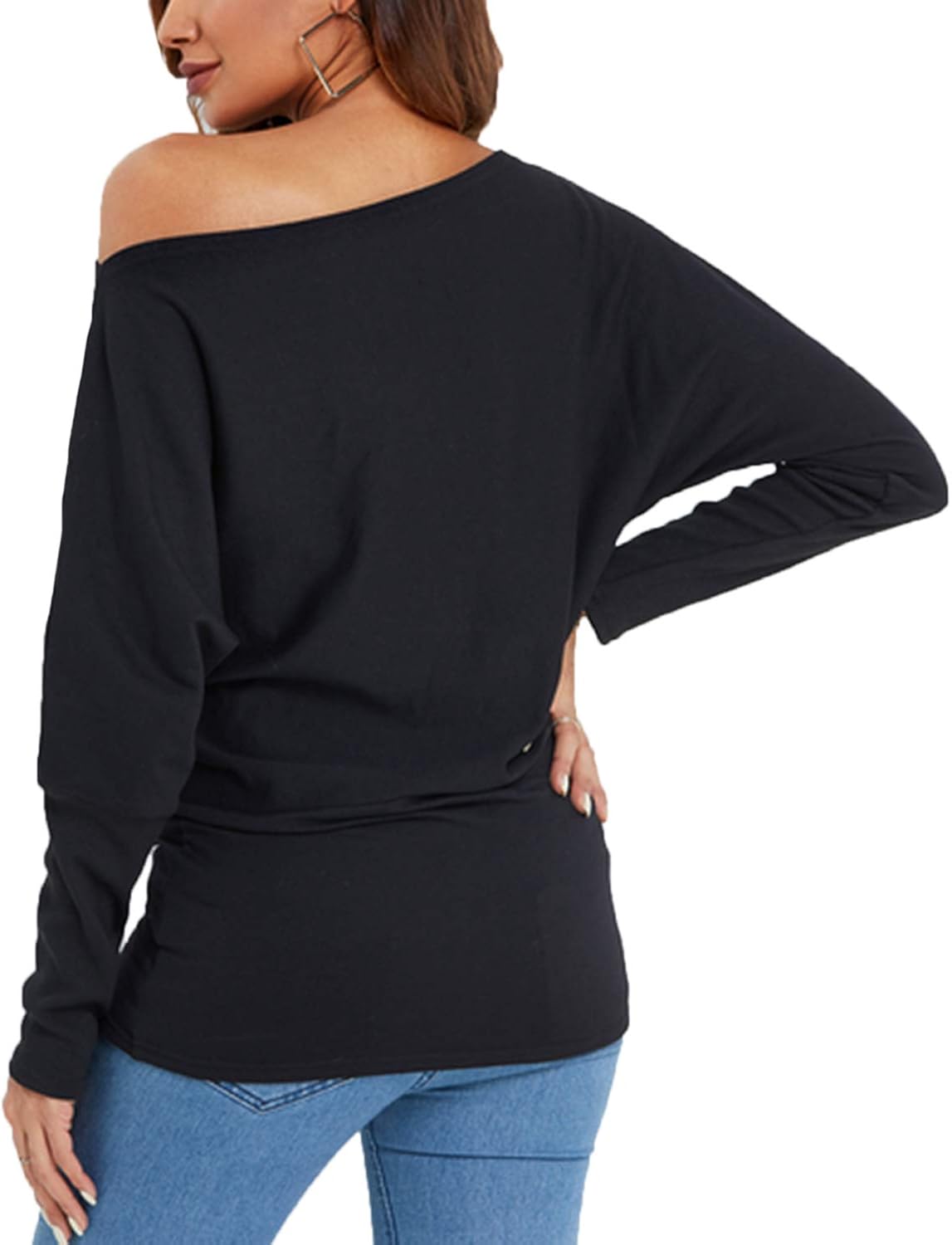 one shoulder baggy tops