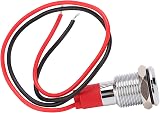 Walfront 10mm LED Metal Indicator Light Green 220V Waterproof Power Warning view 9