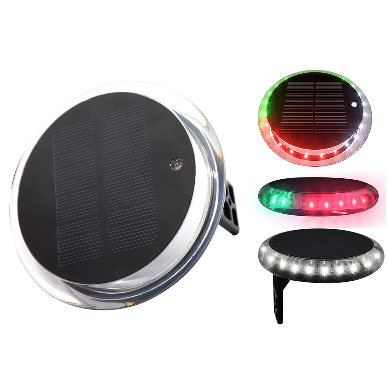 Navigation Light Outdoor Navigation Lights Solar Powered IP67 6 Modes Multiple Functions with Remote Control