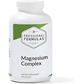 Professional Formulas Magnesium Complex - Magnesium as Glycinate, Citrate, Malate, &amp; Krebs Cycle - to Support Healthy neuromuscular &amp; Cardiac Function - Vegetarian, GF, Hypoallergenic -180ct
