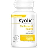Kyolic Aged Garlic Extract Cholesterol Health* Formula 104, 100 Capsules | Odorless Organically Grown Aged Garlic Extract and Lecithin to Support Healthy Cholesterol and Heart Health, GMO-Free