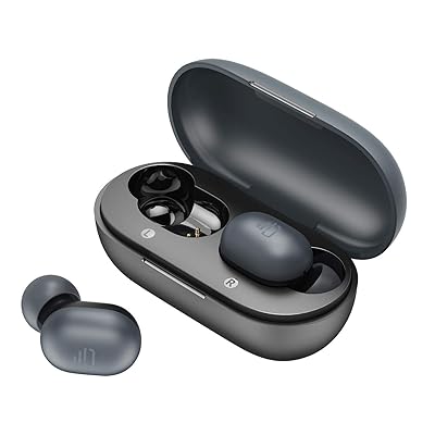 True Wireless Earbuds, Dudios Free Mini in-Ear Headphones, Bluetooth 5.0 IPX5 Sweatproof Earphone(Touch Control, 7.2mm Enhanced Drivers, Built-in Mic, 4 Hours Playtime) (Black)