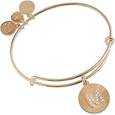 Alex and Ani Initial I Pave Starburst Texture Bangle