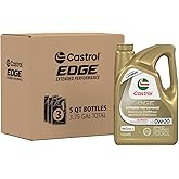 Castrol Edge Extended Performance 0W-20 Advanced Full Synthetic Motor Oil 5 Quart, Pack of 3