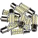 10 x Super Bright 1141 Interior Light Bulbs BA15S 1156 80 SMD LED 1003 900 Lumens RV Camper Trailer Turn Signal Backup Reverse,Xenon White