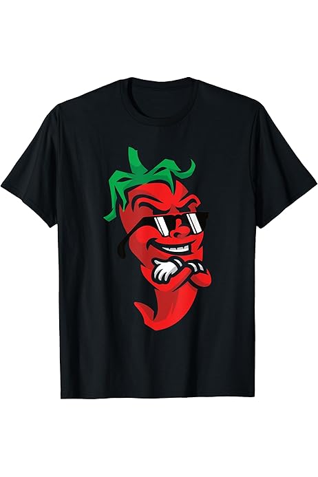 Amazon.com: Powered By Chilis - Red Hot Chili Spicy Pepper Food  