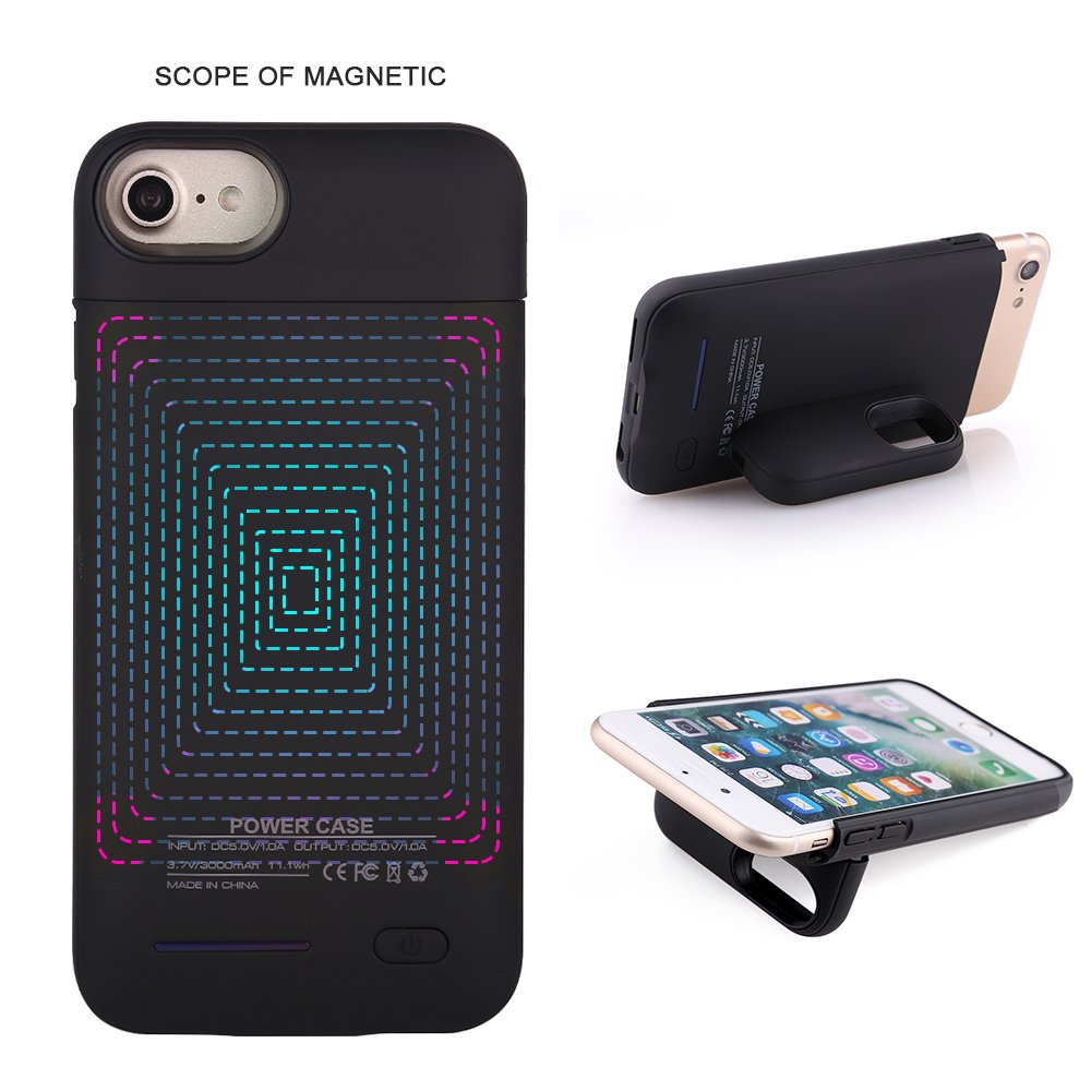 Battery Case for iPhone 6S / 6, Mbuynow 3000mAH Portable Charging Case External Rechargeable Charger Case Protective Power Charger for iPhone 6S, 6 (4.7 inch)(Black)