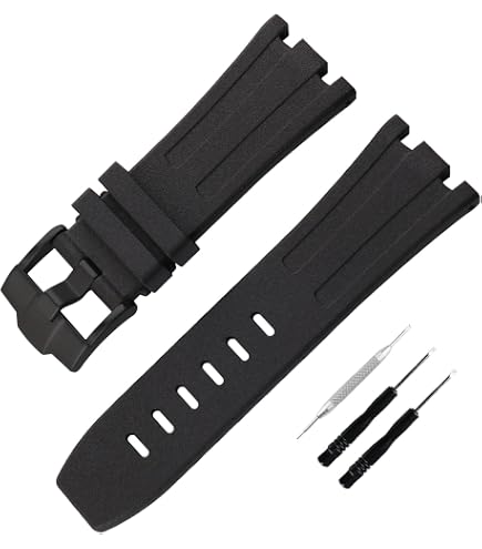 Ewatchparts 26mm Ap Rubber Band Strap Compatible With Audemars