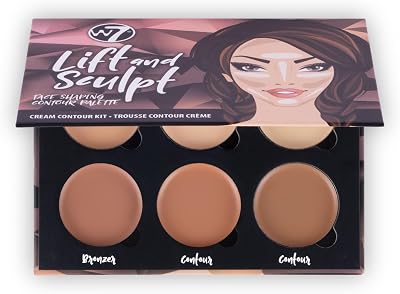 W7 Lift & Sculpt Cream Contour Kit - Highlighting & Contouring Palette