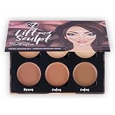 W7 Lift and Sculpt Cream Contour Kit | Conceal Highlight and Contour Palette, Step by Step Instructions Included