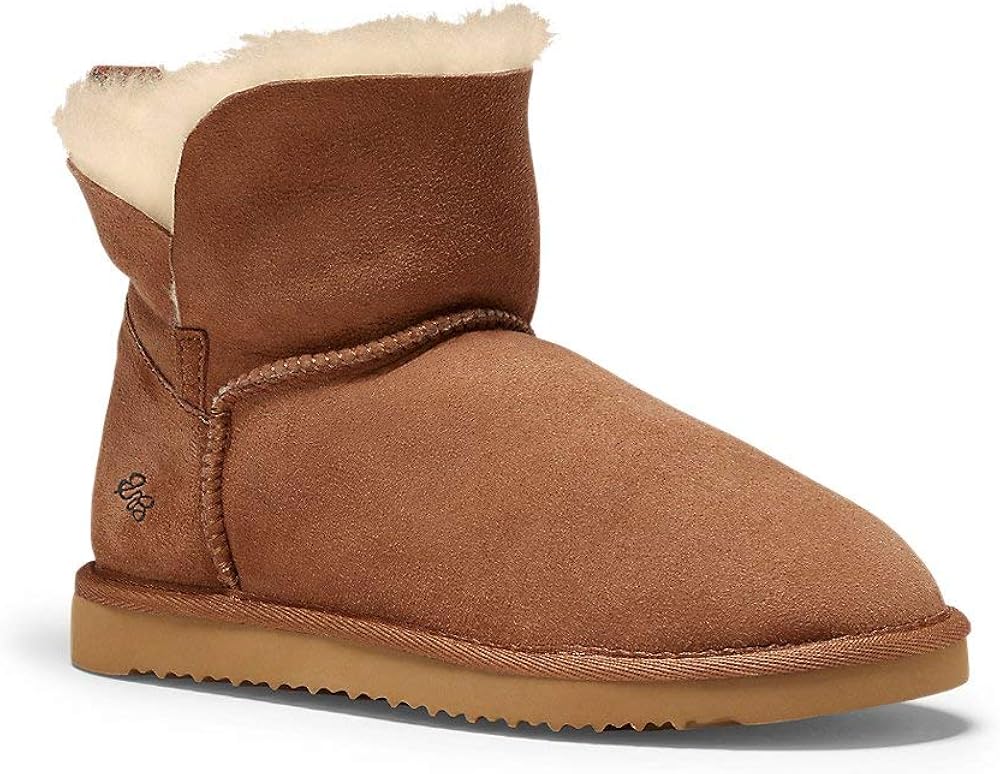 eddie bauer shearling boot slipper