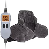 Ambershine 19''x24'' Soft Microfiber Weighted Neck & Shoulder Heating Pad, 2.5lbs with 12 Temperature Settings & 4 Auto-Off T