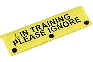 Funny Dog Leash Sleeve in Training Please Ignore Dog Leash Wrap Sleeve Alert Tag Pet Birthday Gift (Training Please Ignore-YE
