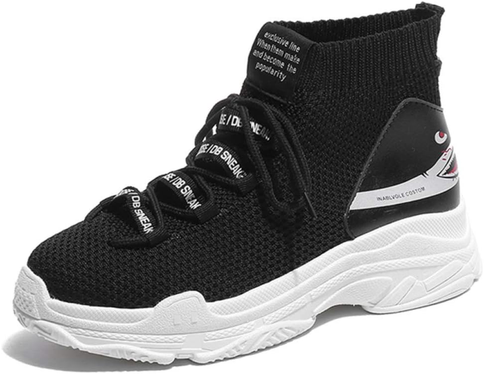 Mageed Anna Height Increasing Shark Designer Sock Shoes Woman High Top Platform Sneakers for Women Female Casual Shoes