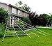 JOYIN Halloween Huge Triangular White Spider Web with 24 Spiders and 120g Super Stretch Cobweb Outdoor Decorations for Outdoor Halloween Decor Yard