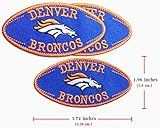 3 Pcs. Denver BRONCOS Logo Embroidered Iron on Patches Send from Thailand