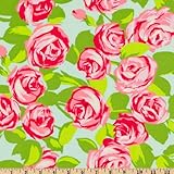 Amy Butler Love Tumble Roses Pink Fabric
