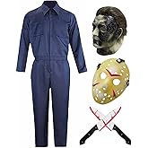 Men's Halloween Bodysuit Set 5-Pieces Jumpsuit Halloween Outfits Set for Adults Men Clothing