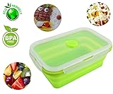 Silicone Collapsible Bento Lunch box- Oblong