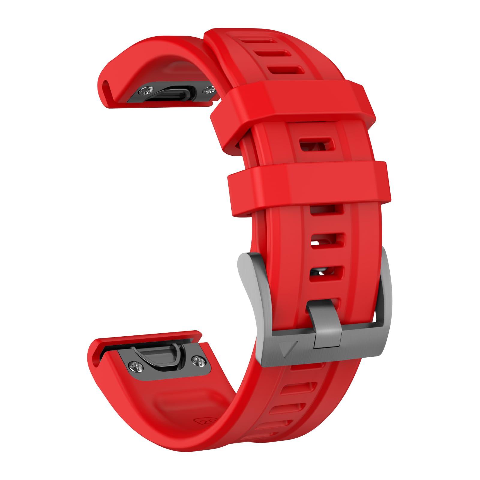 ISABAKE Strap for Garmin Fenix 7s/Fenix 6s/Fenix 5s, 20mm Silicone QuickFit Strap for Fenix 7s Solar, Fenix 6s Pro, Fenix 5s Plus, Red