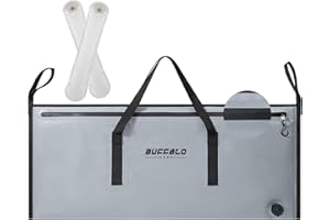Buffalo Gear Insulated Fishing Kill Bag 40x18In,Leakproof Fish Cooler Bag with 2 Reusable Cooler Ice Packs Large Portable Wat