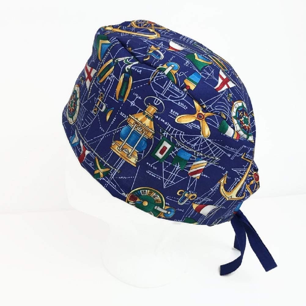 Uni Scrub Hat Nautical
