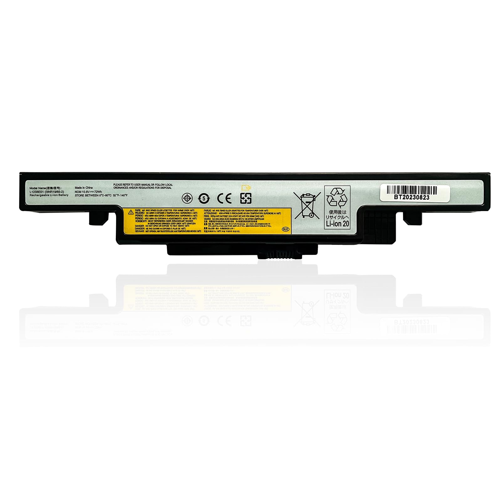 L11S6R01 L11L6R02 L12L6E01 L12S6A01 L12S6E01 3ICR19/65-2 3INR19/66-2 Laptop Battery Replacement for Lenovo IdeaPad Y400 Y410 Y400N Y490 Y400P Y500 Y510 Y590 Y490A Y490N Y490P Y490M Series(10.8V 72Wh)