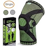 ANRi.e. Knee Brace for Meniscus Tear Arthritis - Patella Stabilizer Knee Braces for Men Women - Compression Knee Brace for Running Volleyball - Knee Support Sleeve Crossfit Powerlifting - Black, L