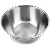 Fox Run Stainless Steel Mixing Bowl, 10.75 Quart Capacity Large Metal Bowl | Prep, Mix &amp; Serve | Large 10.75 Quart Capacity | Durable Stainless Steel | Dishwasher Safe | Smudge &amp; Scratch Resistant Bowl