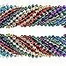JOYIN Toy 84 Pieces 33 inch 07mm Metallic Mardi Gras Beads Beaded Necklace with 18 Charms