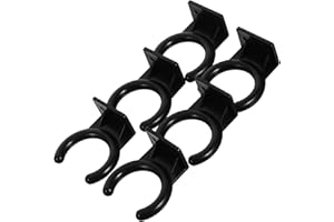 ANDRESLAD Microphone Wall Mount Hook Holder 33mm Inner Diameter 6pcs Mic Storage Stand for Live Sound