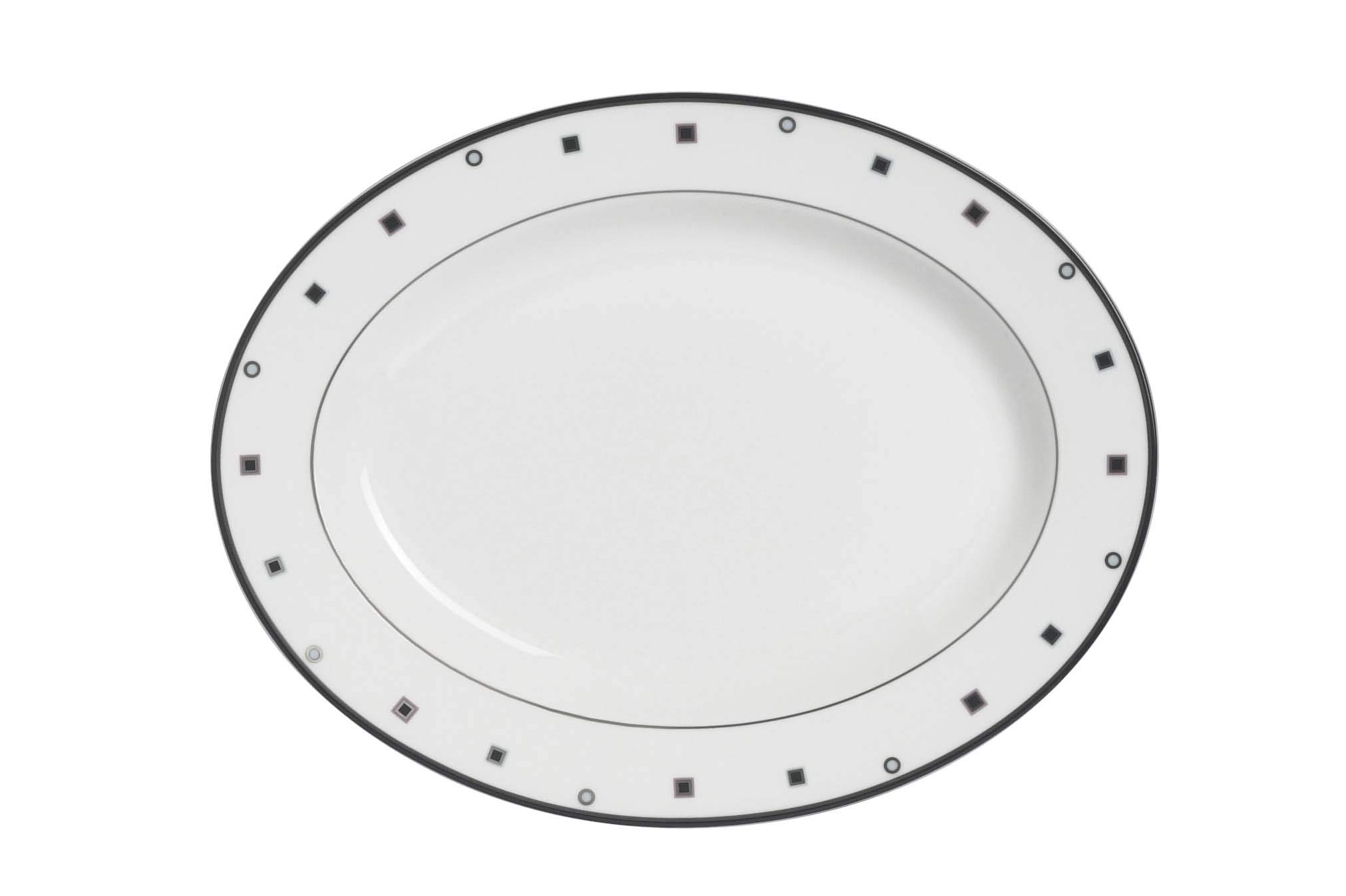 Elia Shadow Fine Bone China Oval Platter 360x280mm