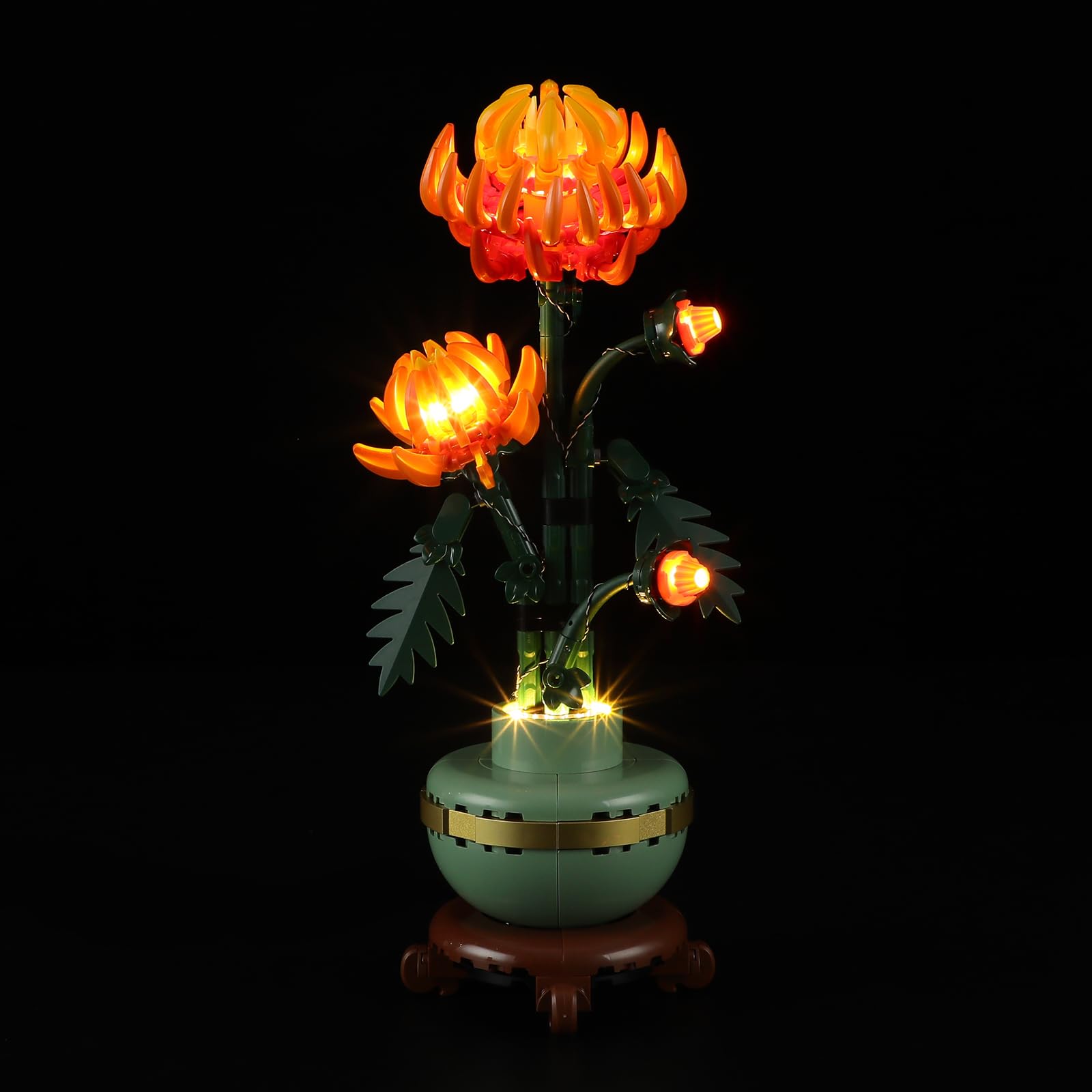 BRIKSMAX Light Kit for Lego Chrysanthemum -Led Lighting Compatible with Lego Botanical 10368 Building Set- Not Include Lego Set — image 1