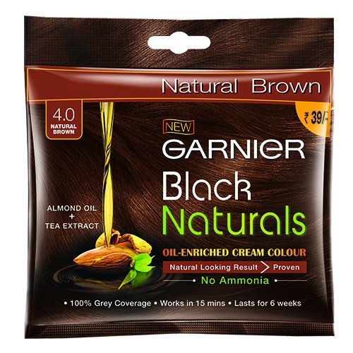 Buy Garnier Hair Colour Natural Brown, Shade 4.0 Pack Online at Low