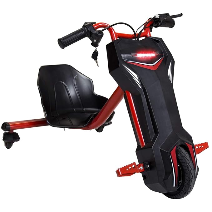 Charles Bentley Kids Children 360 Electric 3 Wheeled Drift Swerve Trike Toy Ignition Key