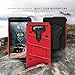 Zizo BOLT Series compatilbe with LG V20 Case Military Grade Drop Tested with Tempered Glass Screen Protector, Holster, Kickstand RED BLACK