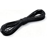 Elastic Bungee Cord, 1/8" x 50' Heavy Duty Bungie Cord(Black) | Kayak Stretch String Rope,Shock Cords,for Kayak Strap Tarp Tie Down Canopy Boating Camping Tent Crafting Patio