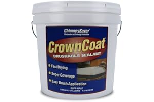 CHIMNEYSAVER CrownCoat Brushable Sealant (2 Gallon, Buff Gray)