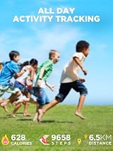 Vigor Kids Fitness Tracker Watch Heart Rate Sleep Monitor Pedometer view 2