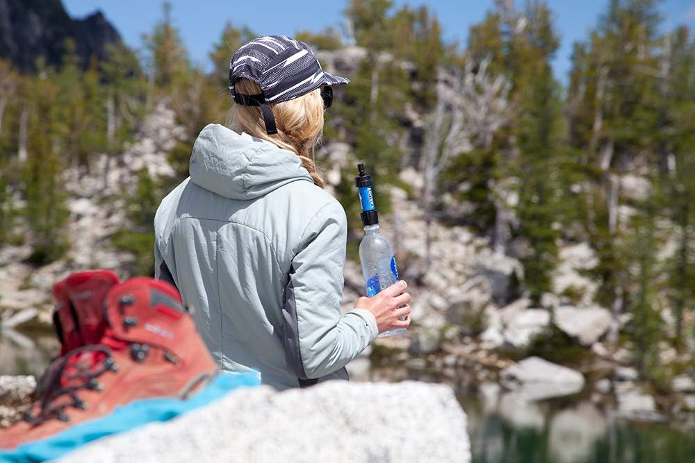 Sawyer Products SP128 Mini Water Filtration System, Single, Blue : Camping Water Filters : Sports & Outdoors