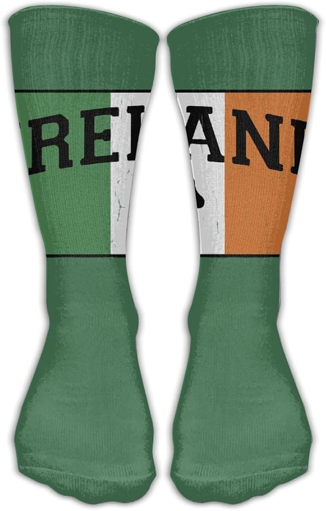 Unisex Breathable Perspiration Ireland Flag Ankle Socks