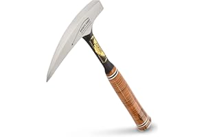 ESTWING Special Edition Rock Pick - 22 oz Geology Hammer with Pointed Tip & Genuine Leather Grip - E30SE