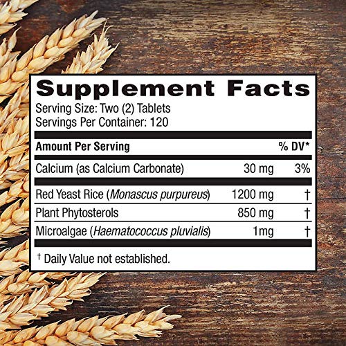Weider Red Yeast Rice Plus 1200 mg, 240 Tablets