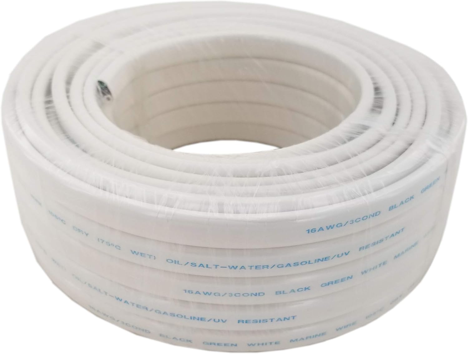 GS Power’s 16 Ga (True American Wire Gauge) AWG Tinned Oxygen Free Copper OFC Duplex 16/2 Dual Conductor AC Marine Boat Battery Wire. Cable Length: 100 FT (50 or 200' Options Available): Automotive