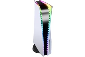 Auarte LED Light Strip Compatible with Playstation 5/PS5 Slim Disc & Digital Edition, 5050 RGB LED Lights with 7 Colors 358 Effects, DIY Decoration Accessories LED Light for PS5 Console with Remote
