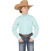 Cinch Boy's Turquoise Long Sleeve Button Shirt