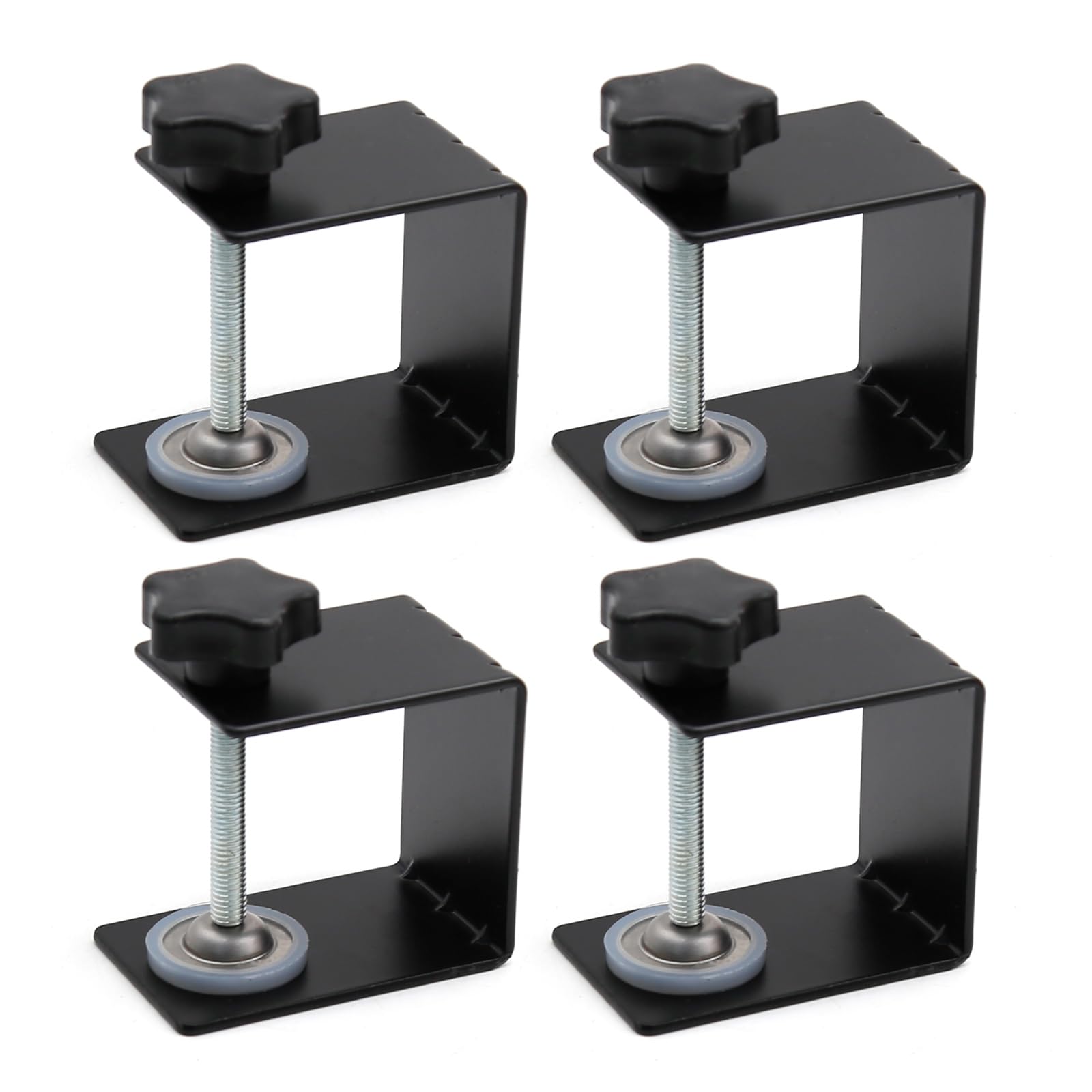 Photo 1 of 4Pcs Universal Drawer Clips - Front Installation C-clamp Cabinet Mounting Clamps with Soft Silicone Pad