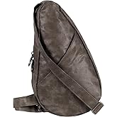 AmeriBag 11.5" Vintage Healthy Back Bag Ergonomic Crossbody Sling for Everyday Use, Travel & Walking Comfort